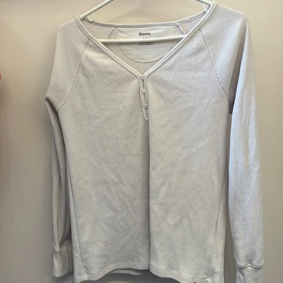 roots white waffle top - Picture 1 of 1